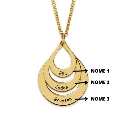 Colar Elos Personalizados (+ BRINDE OFICIAL) - Oferta Especial Dia das Mães