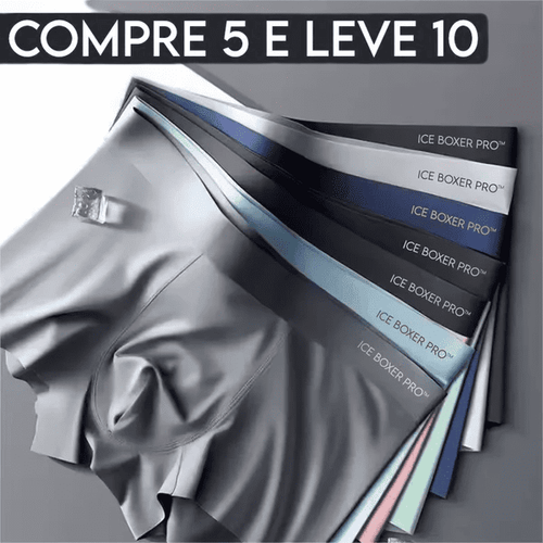 COMPRE 4 E LEVE 8 !! /Cueca Box com tecido respirável (+ BRINDE)