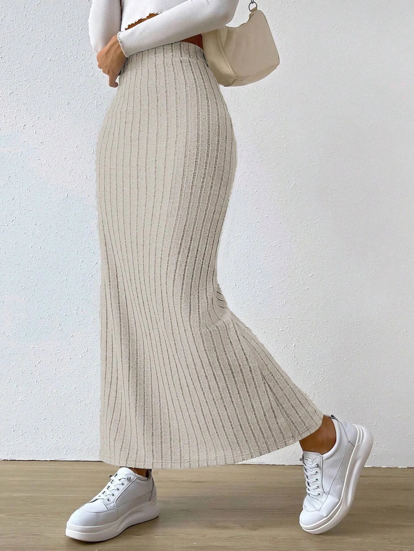 Saia de malha alta Feminino