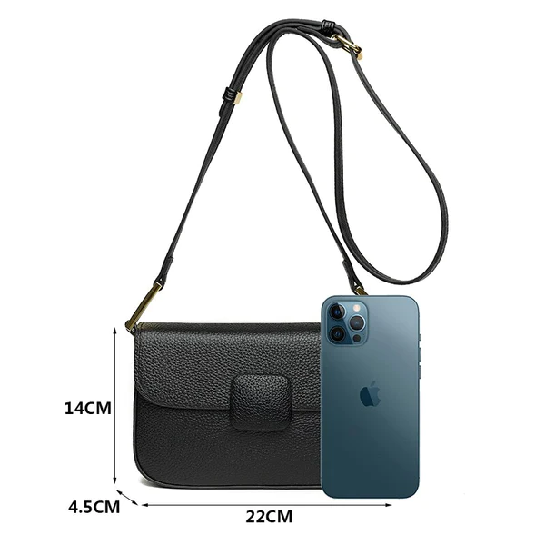Bolsa Transversal em Couro Legitimo Hobo Chic