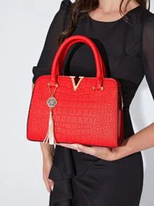 Bolsa Feminina Croco Vicki