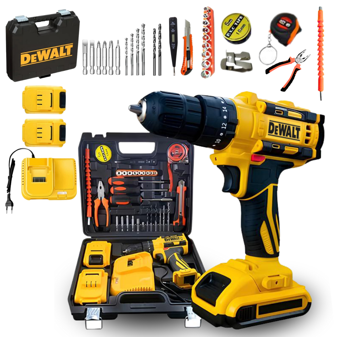Kit 25v Parafusadeira Furadeira De Impacto 30 Acessorios 2000w - Black Friday Natal