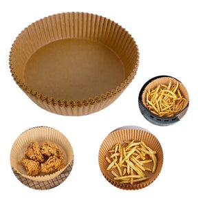 kit 50 formas de papel para air fryer