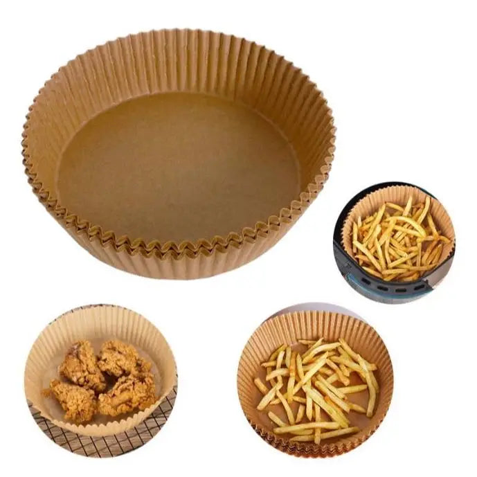 kit 50 formas de papel para air fryer