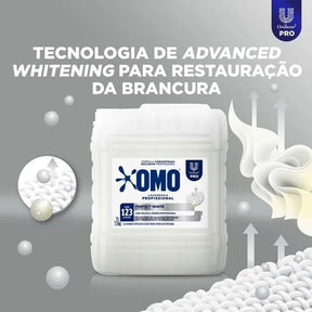 Kit Lava Roupas Omo Perfect White 7l + Comfort 7l + Válvulas