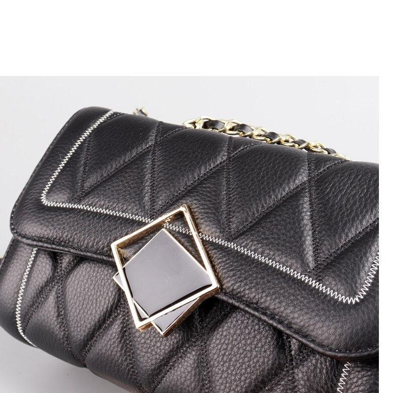 Bolsa Couro Legítimo Angela Merkel