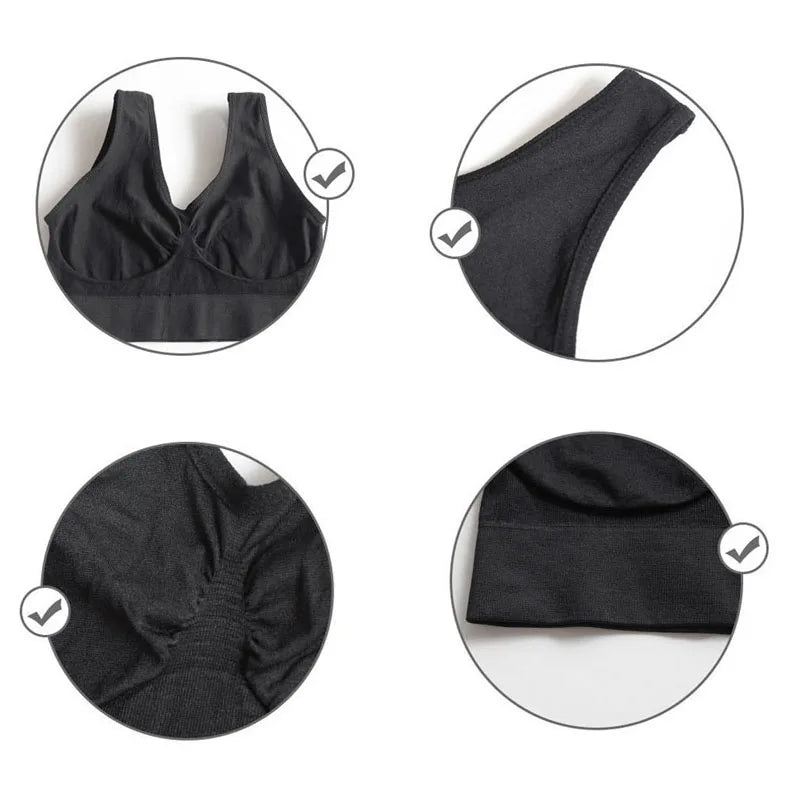 3PCS/ Sutiã sem costura Feminino