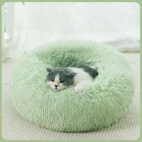 Cama redonda macia e estilosa , para gatos e cães.