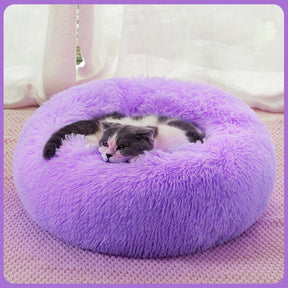 Cama redonda macia e estilosa , para gatos e cães.