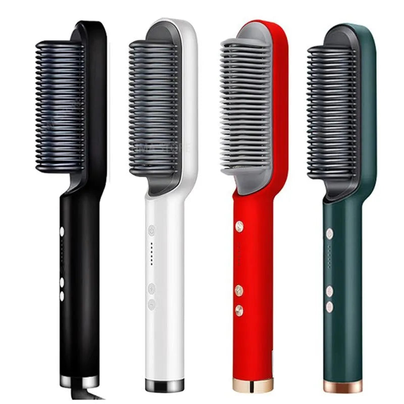 Escova elétrica 5 em 1, alisa , modela, seca ,hidrata o cabelo e anti-friz