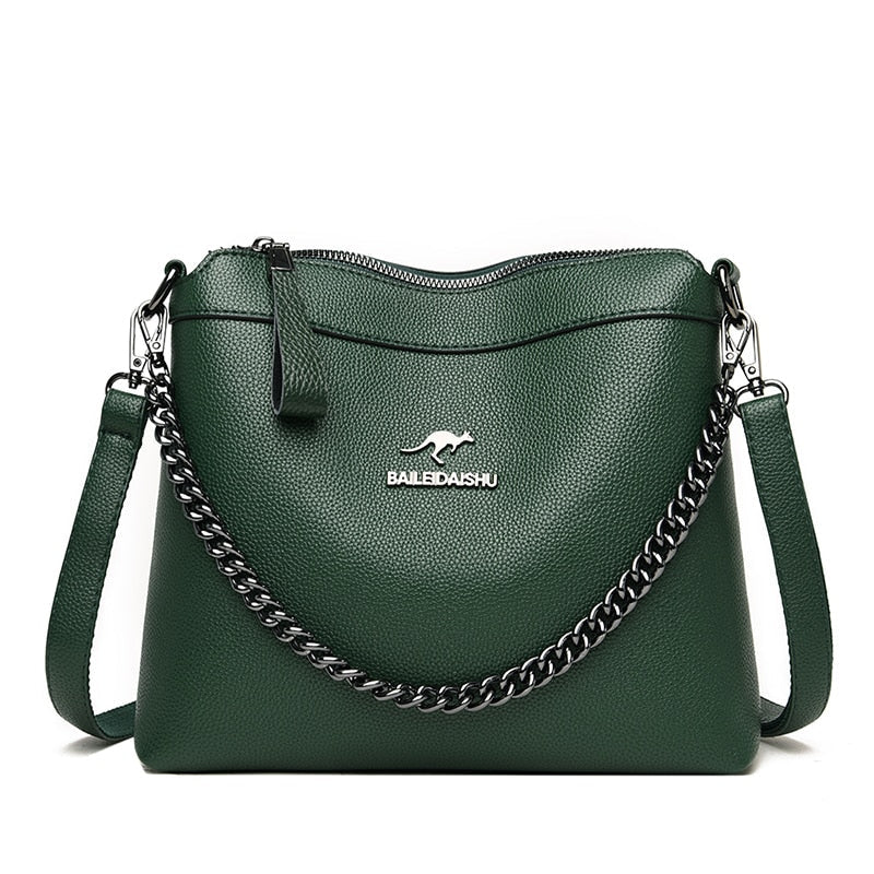 Bolsa Crossbody Couro