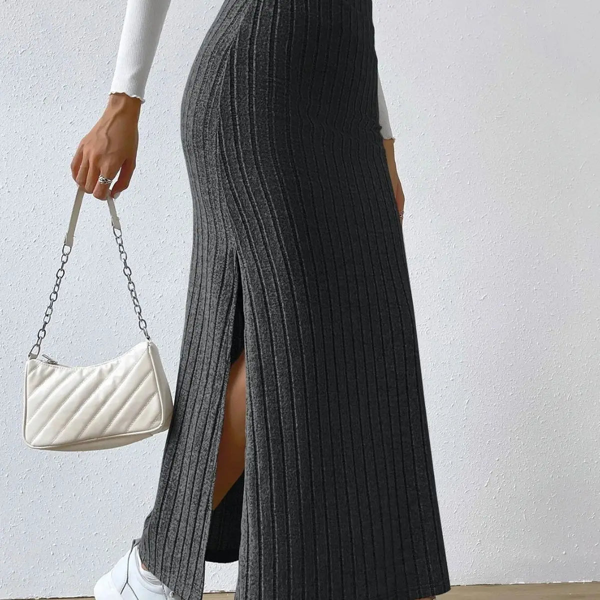 Saia de malha alta Feminino