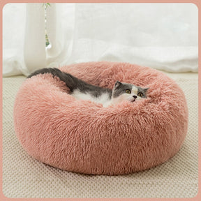 Cama redonda macia e estilosa , para gatos e cães.
