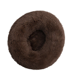 Cama redonda macia e estilosa , para gatos e cães.