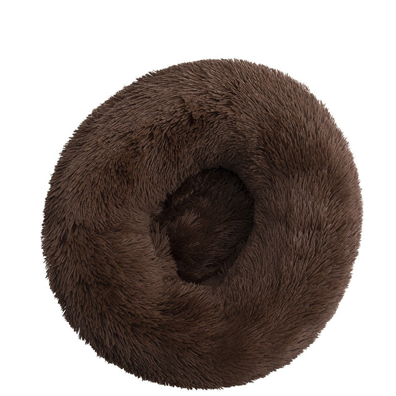 Cama redonda macia e estilosa , para gatos e cães.