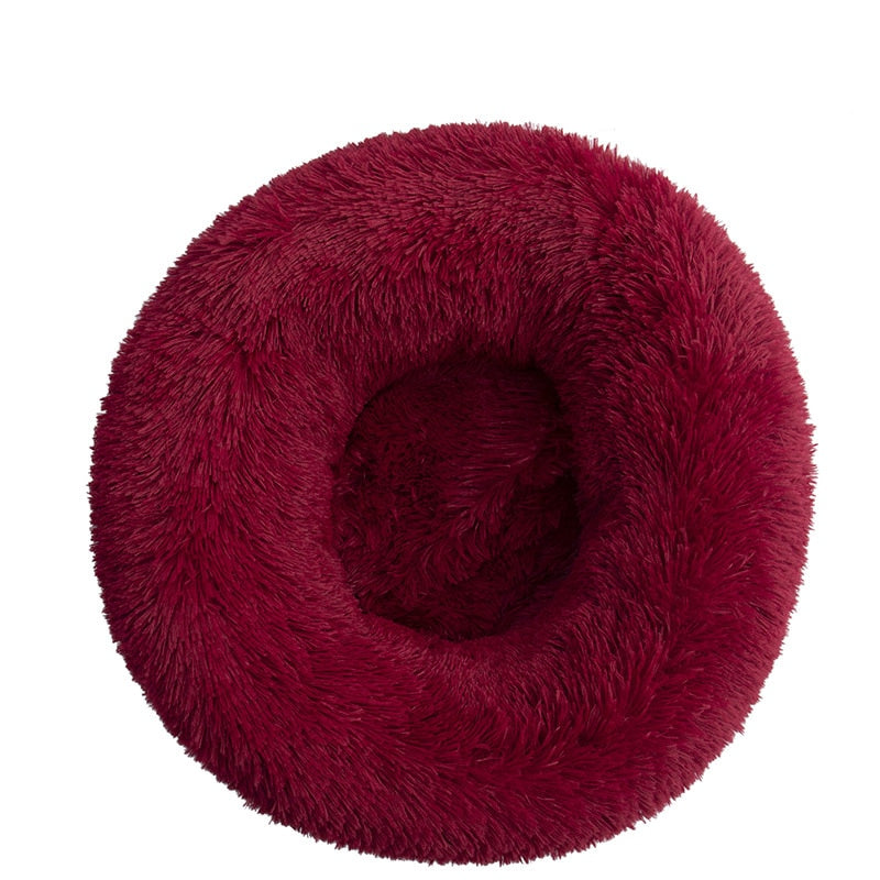Cama redonda macia e estilosa , para gatos e cães.
