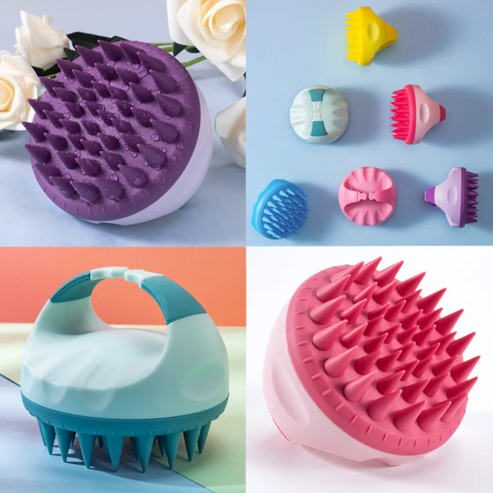 Escova de Silicone para Cabelo