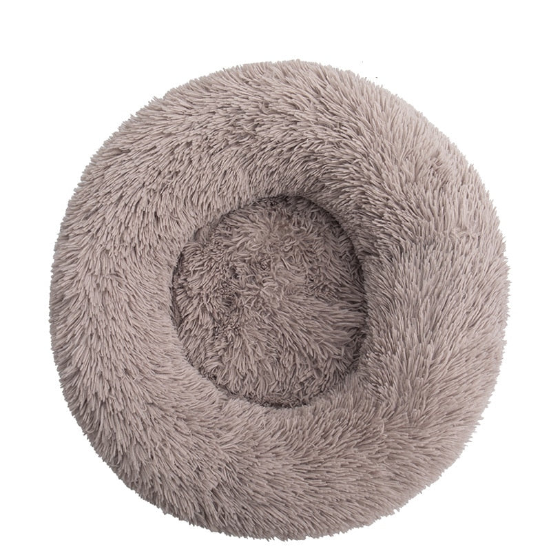 Cama redonda macia e estilosa , para gatos e cães.