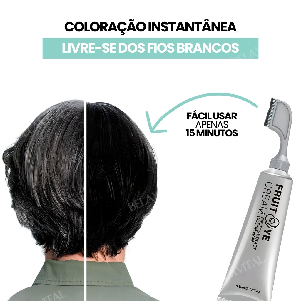 (COMPRE 1 E LEVE 2) NaturiColor: Tinta de Cabelo Sem Amônia + Pente de Brinde