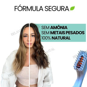 (COMPRE 1 E LEVE 2) NaturiColor: Tinta de Cabelo Sem Amônia + Pente de Brinde