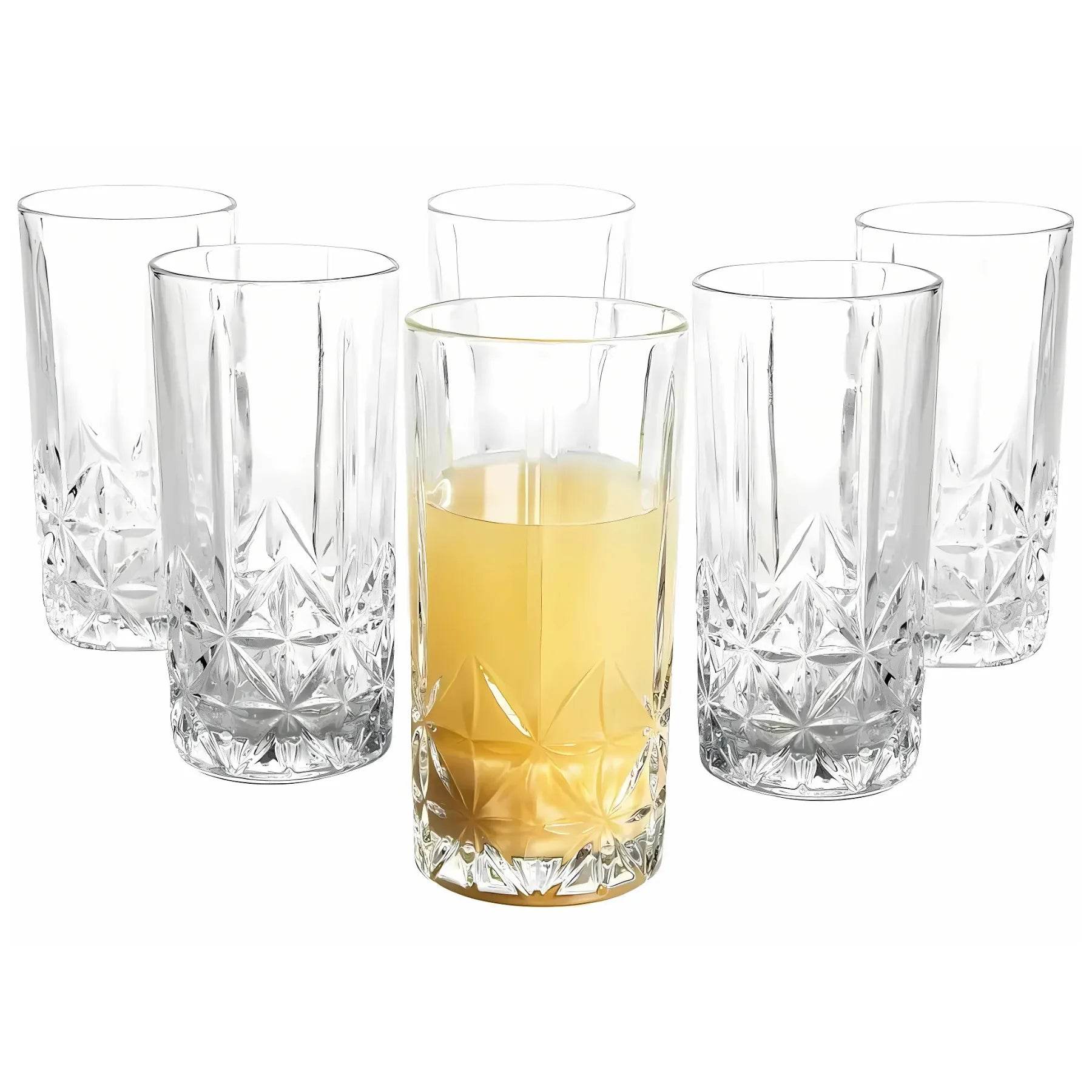 Jogo de Copos Pavillion 6 Peças - Vidro Transparente 350ml | Haustter