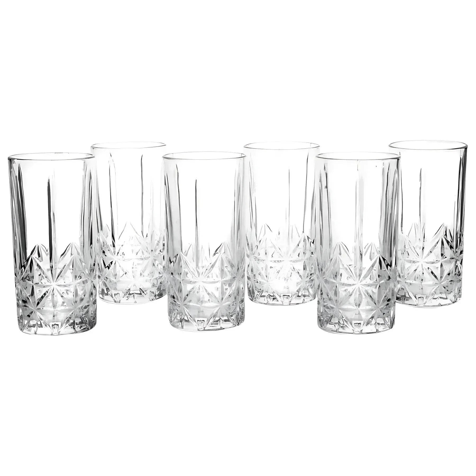 Jogo de Copos Pavillion 6 Peças - Vidro Transparente 350ml | Haustter