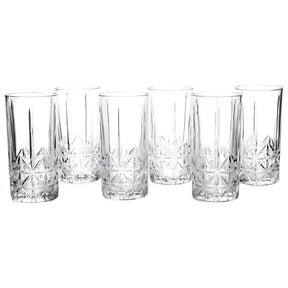 Jogo de Copos Pavillion 6 Peças - Vidro Transparente 350ml | Haustter