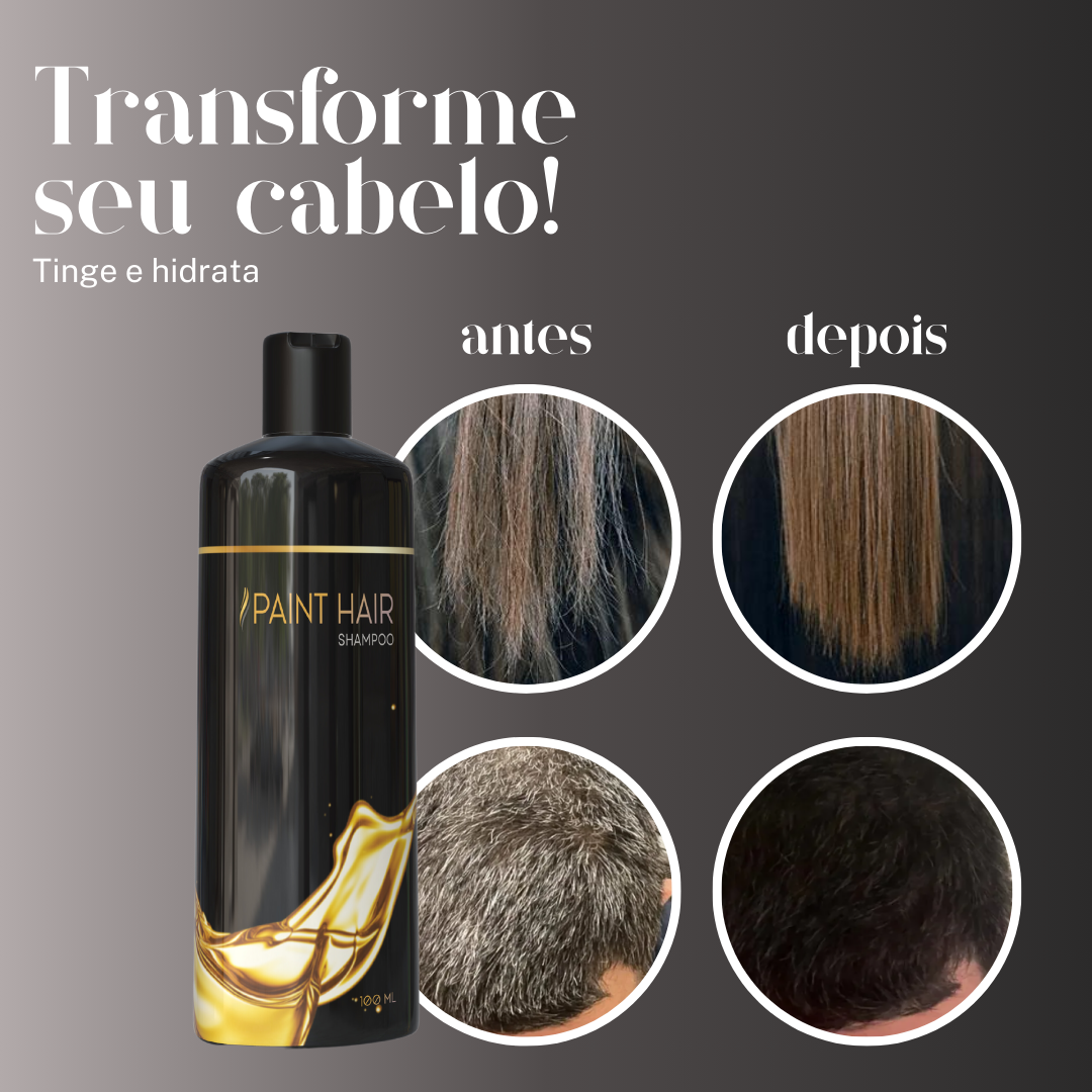 Shampoo Paint Hair (Acaba com os fios brancos) COMPRE 1 E LEVE 2